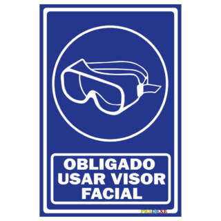 Usar visor facial